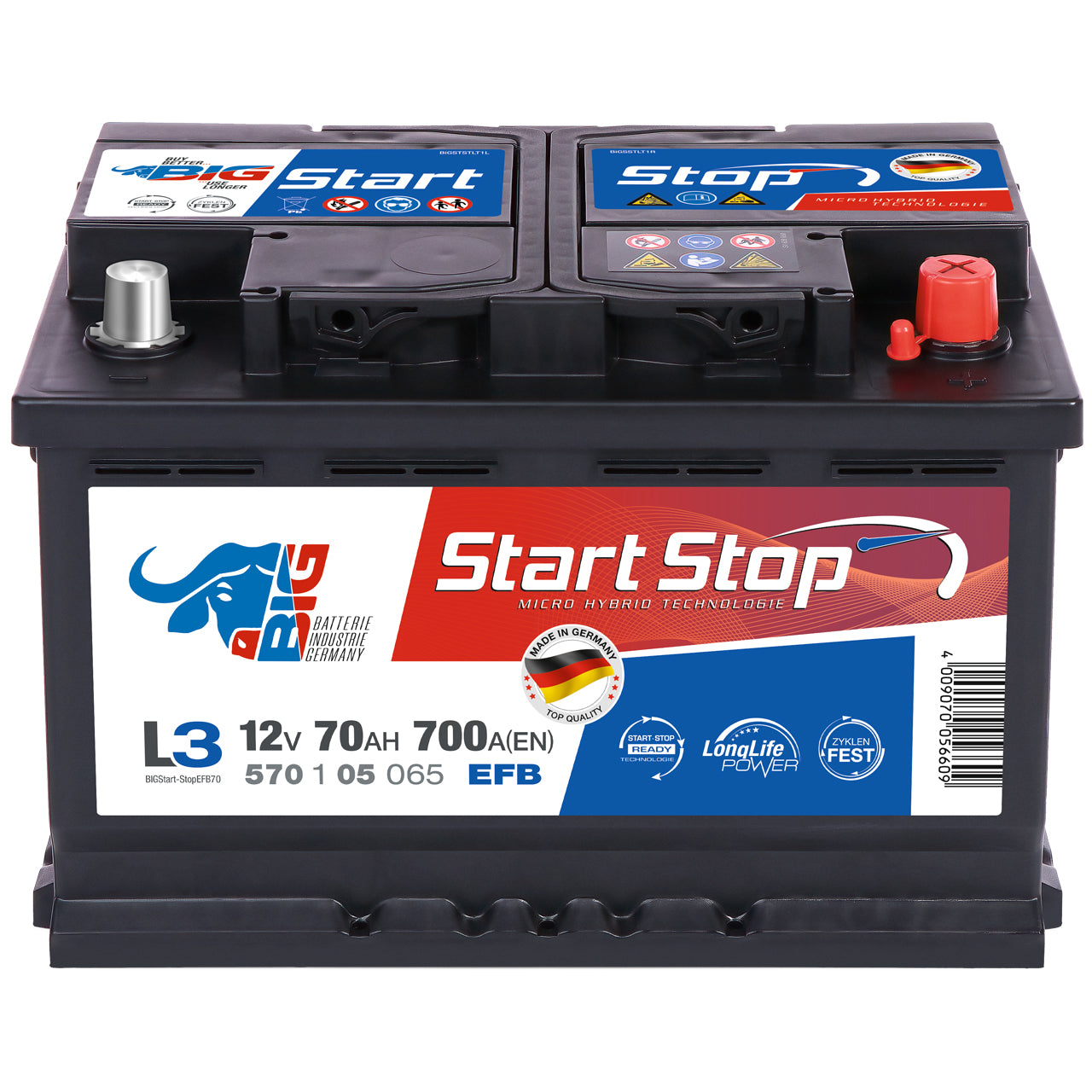 MUTLU Autobatterie EFB 12V 72Ah Start-Stop Batterie ersetzt 70Ah 72Ah –  AUTOMOTTO