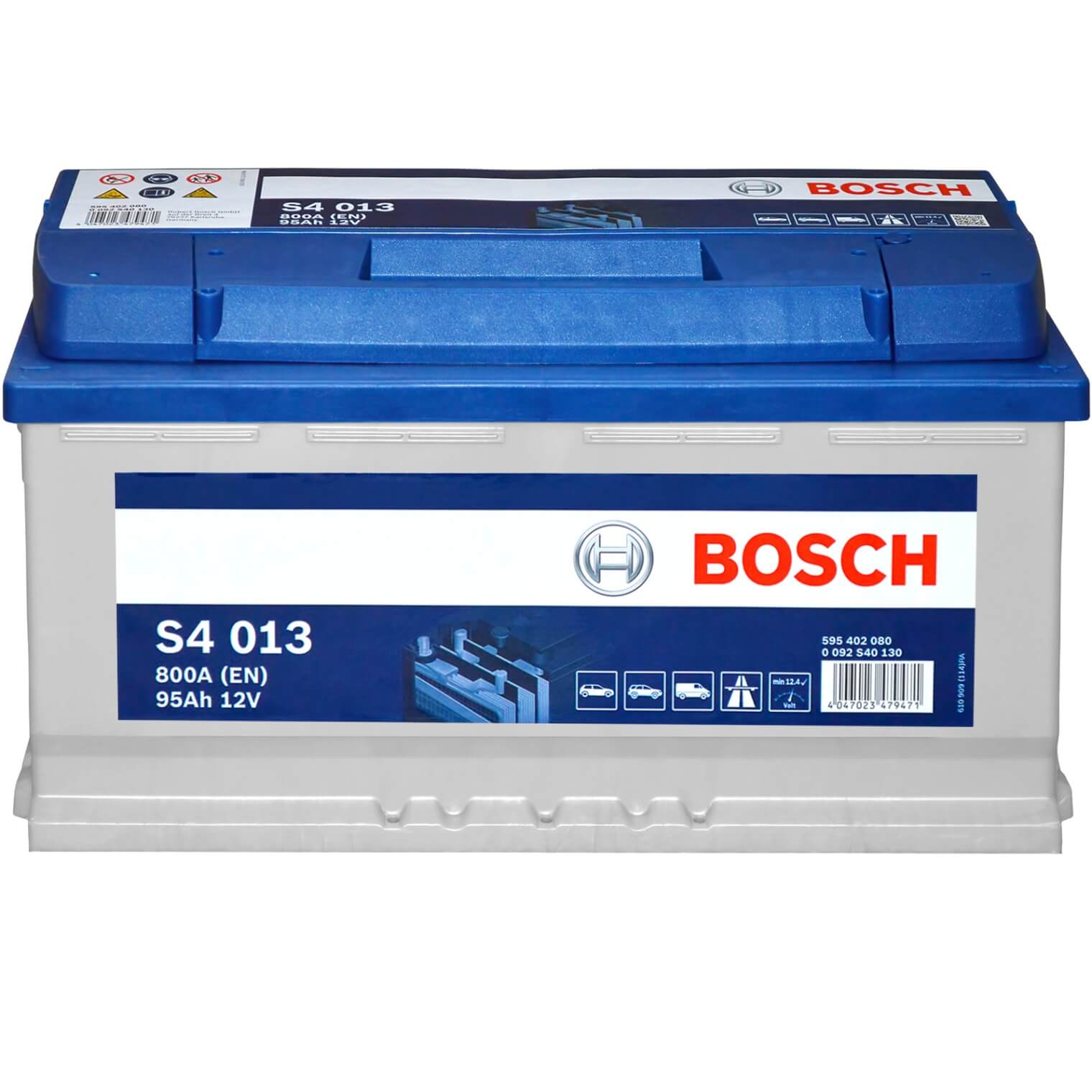 Batería Coche Bosch 95ah 12V 830A S4028【219,90€】