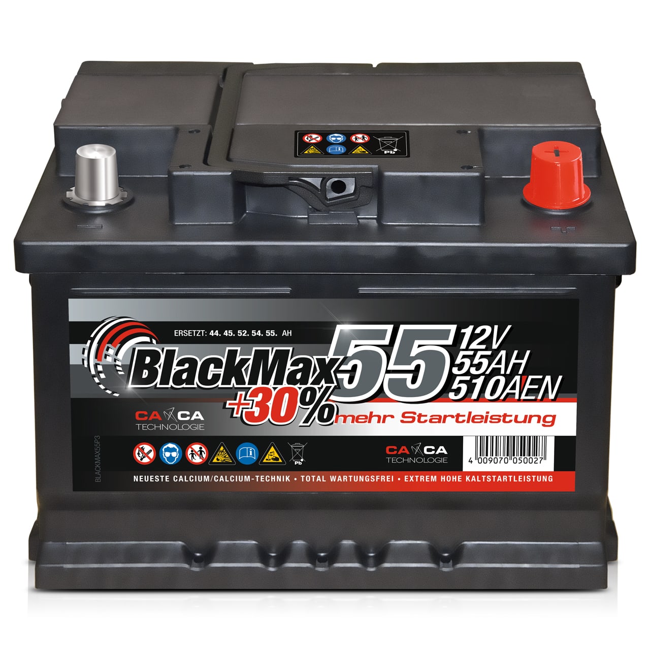 BlackMax +30% Autobatterie 12V 55Ah 510A