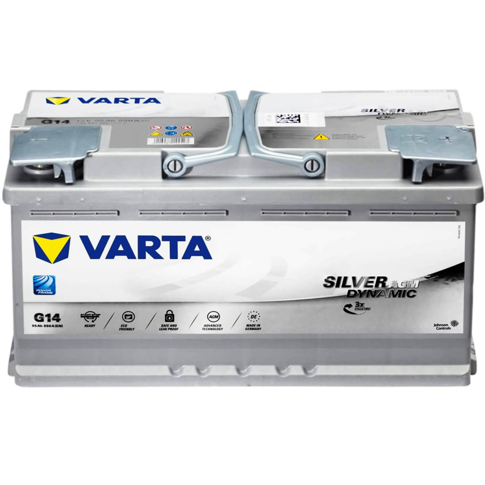 Varta G14 Silver Dynamic AGM Start Stop Car Battery 12V 95Ah