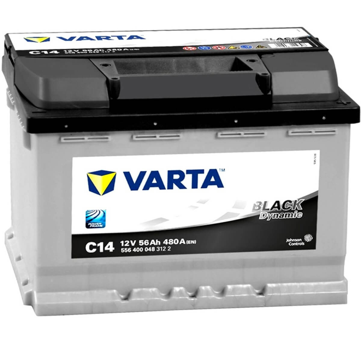 Batterie VARTA Black Dynamic 56Ah / 480A (C14) - Zoma
