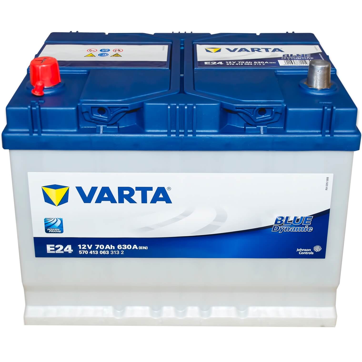 Batterie auto E24 12V 70ah/630A VARTA blue dynamic + à gauche