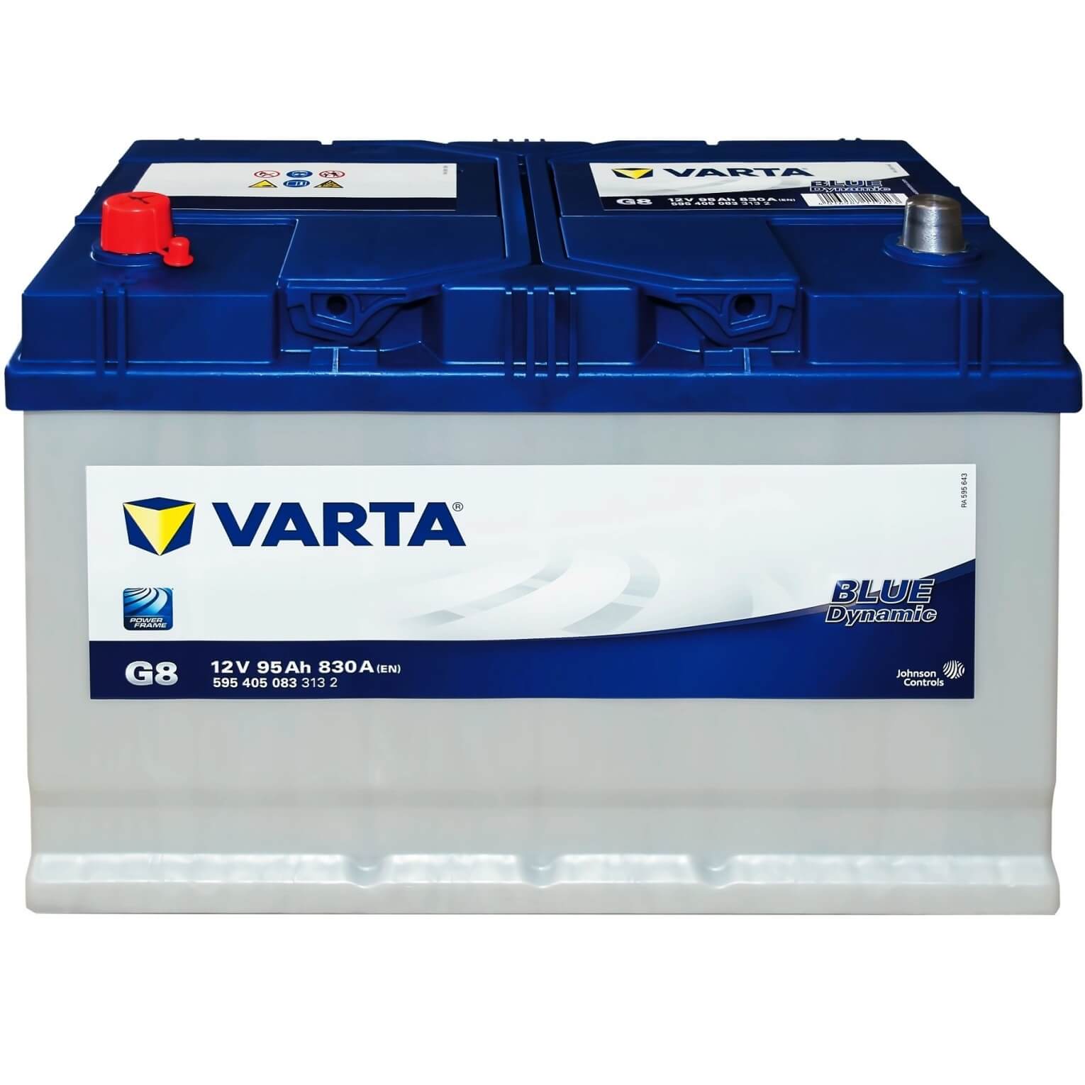 Autobatterie 12V 95Ah 800A Varta G3 Blue Dynamic Starterbatterie  5954020803132