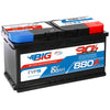 BIG +30% 12V 100Ah 880A/EN Autobatterie