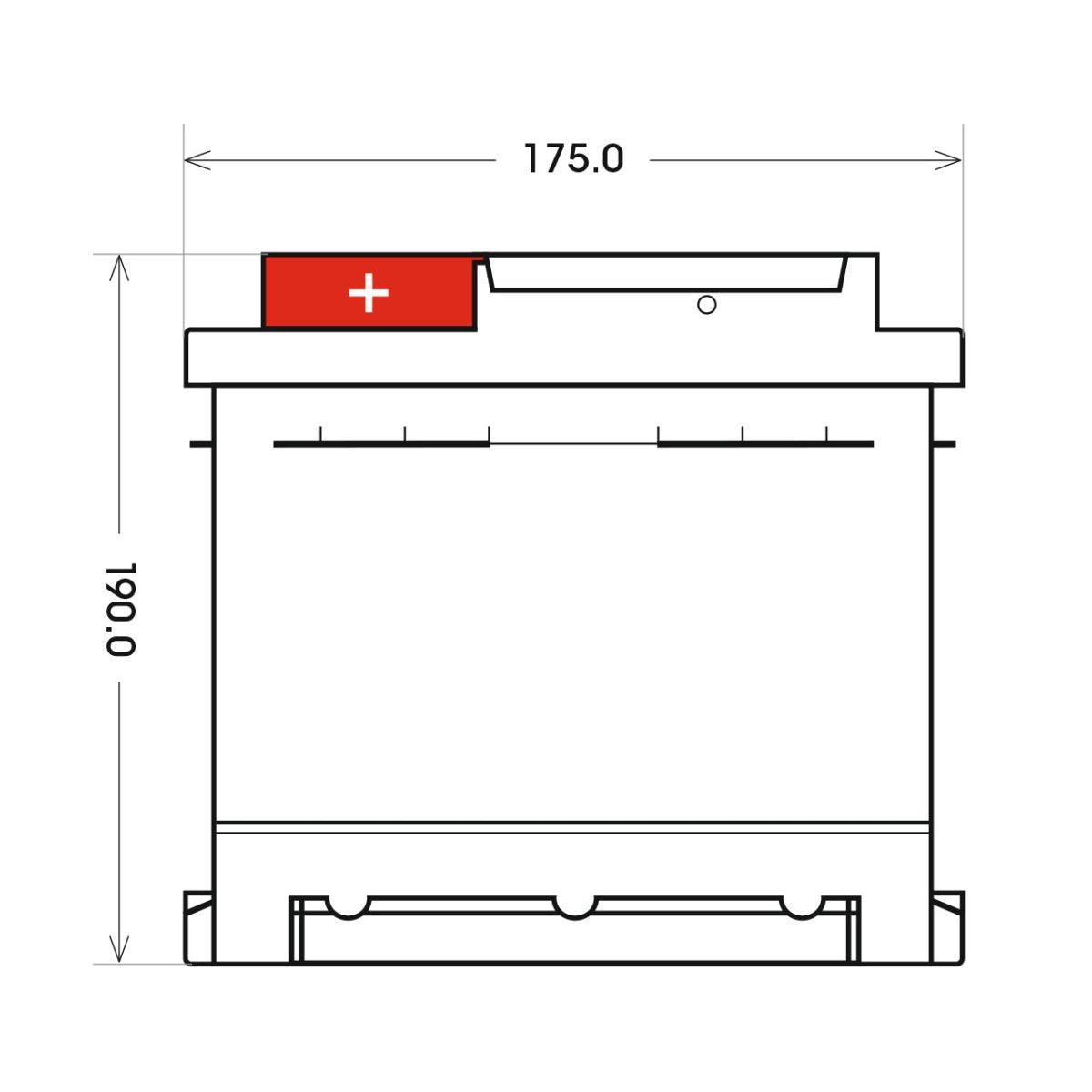 BIG +30% 12V 100Ah 880A/EN Autobatterie