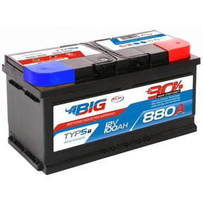 BIG +30% T-Modell 12V 100Ah 880A/EN Autobatterie