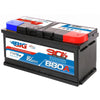 BIG +30% T-Modell 12V 100Ah 880A/EN Autobatterie