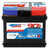 BIG +30% T-Modell 12V 45Ah 420A/EN Autobatterie