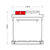 BIG +30% T-Modell 12V 45Ah 420A/EN Autobatterie