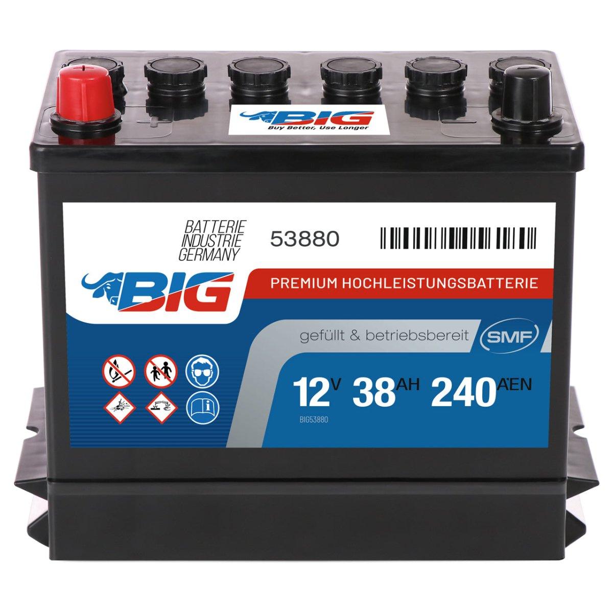 BIG Premium 53880 12V 38Ah 240A/EN Autobatterie