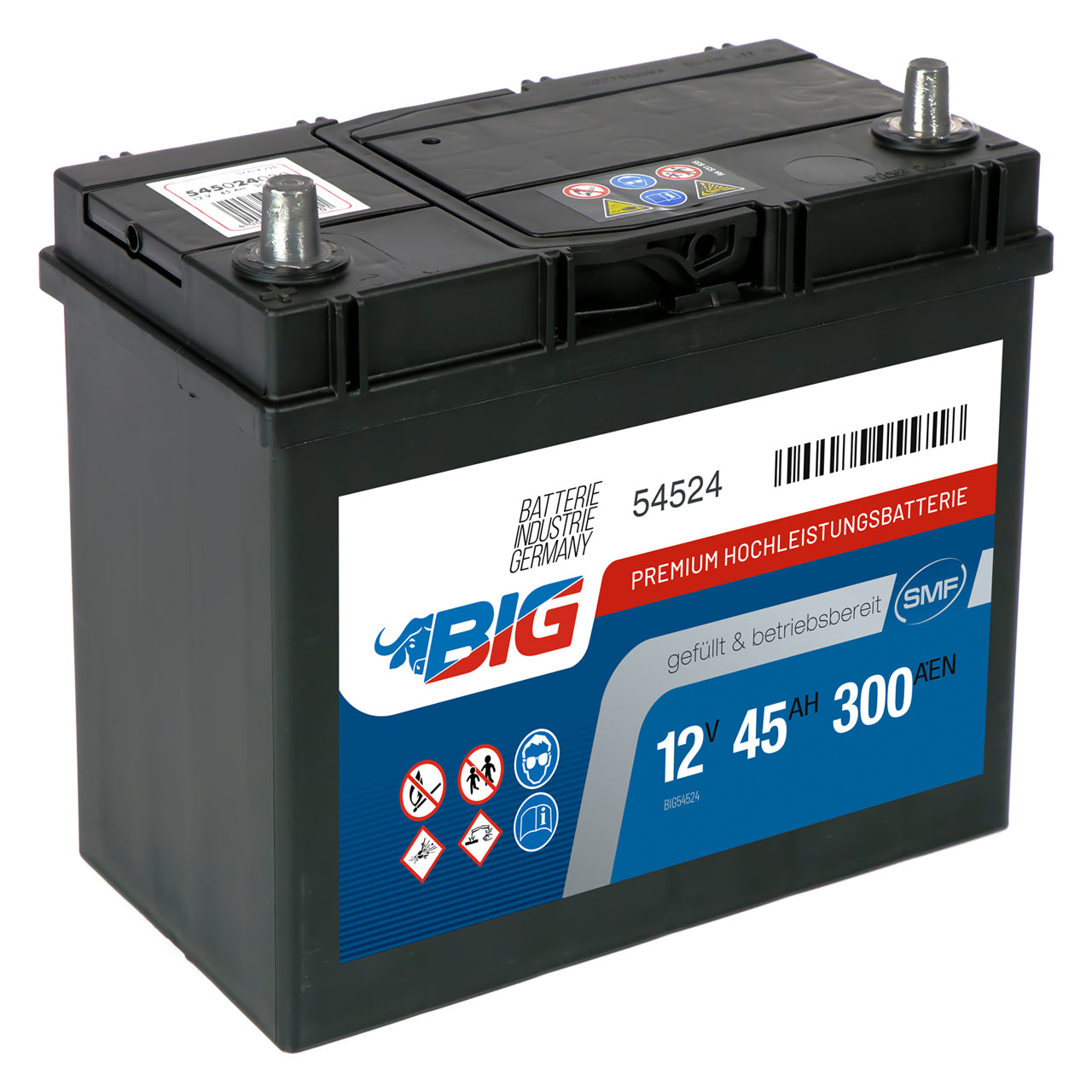 ASIA Autobatterie 12V 45Ah 330A/EN Varta B34 Starterbatterie