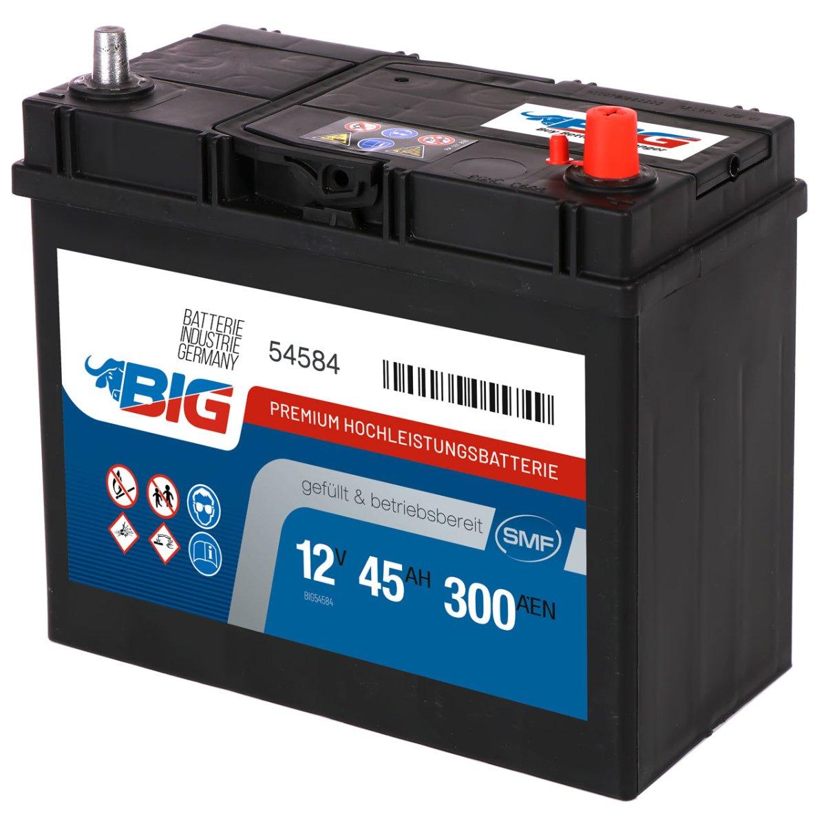 BIG Premium 54584 12V 45Ah 300A/EN Autobatterie