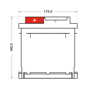 BIG +30% 12V 55Ah 500A/EN