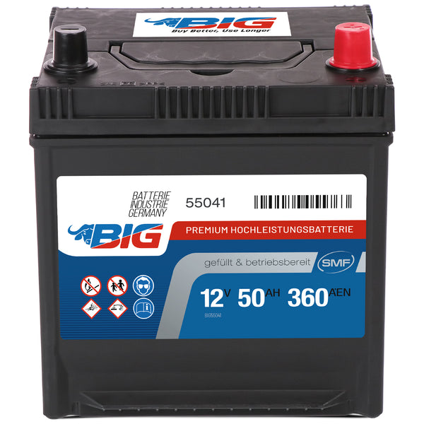 BIG Premium 55041 12V 50Ah 360A/EN Autobatterie