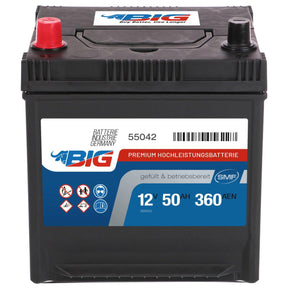 BIG Premium 55042 12V 50Ah 360A/EN Autobatterie