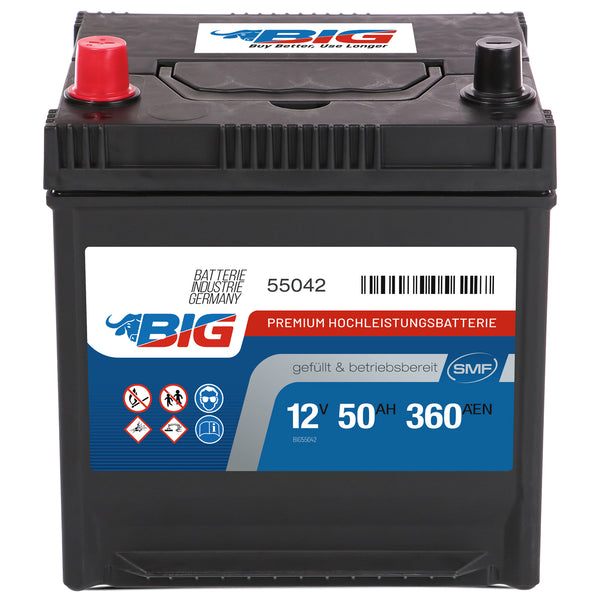 BIG Premium 55042 12V 50Ah 360A/EN Autobatterie