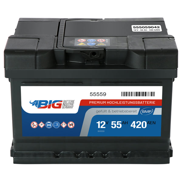 BIG Premium 55559 12V 55Ah 420A/EN Autobatterie