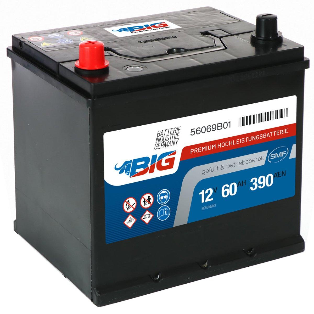 BIG Premium 56069B01 12V 60Ah 390A/EN Autobatterie