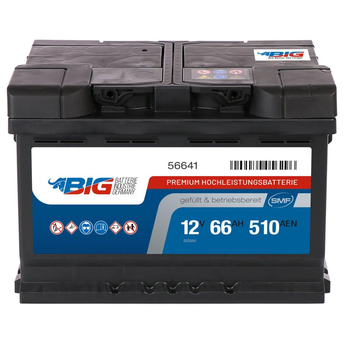 BIG Premium 56641 12V 66Ah 510A/EN Autobatterie