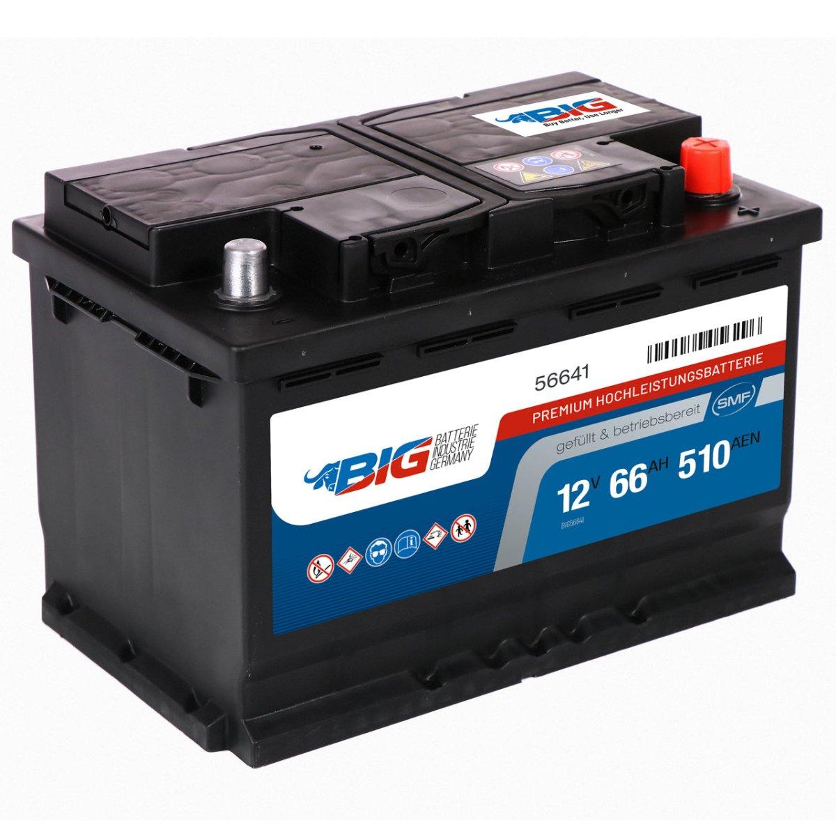 BIG Premium 56641 12V 66Ah 510A/EN Autobatterie