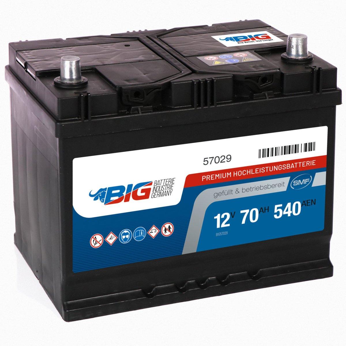 BIG Premium 57029 12V 70Ah 540A/EN Autobatterie