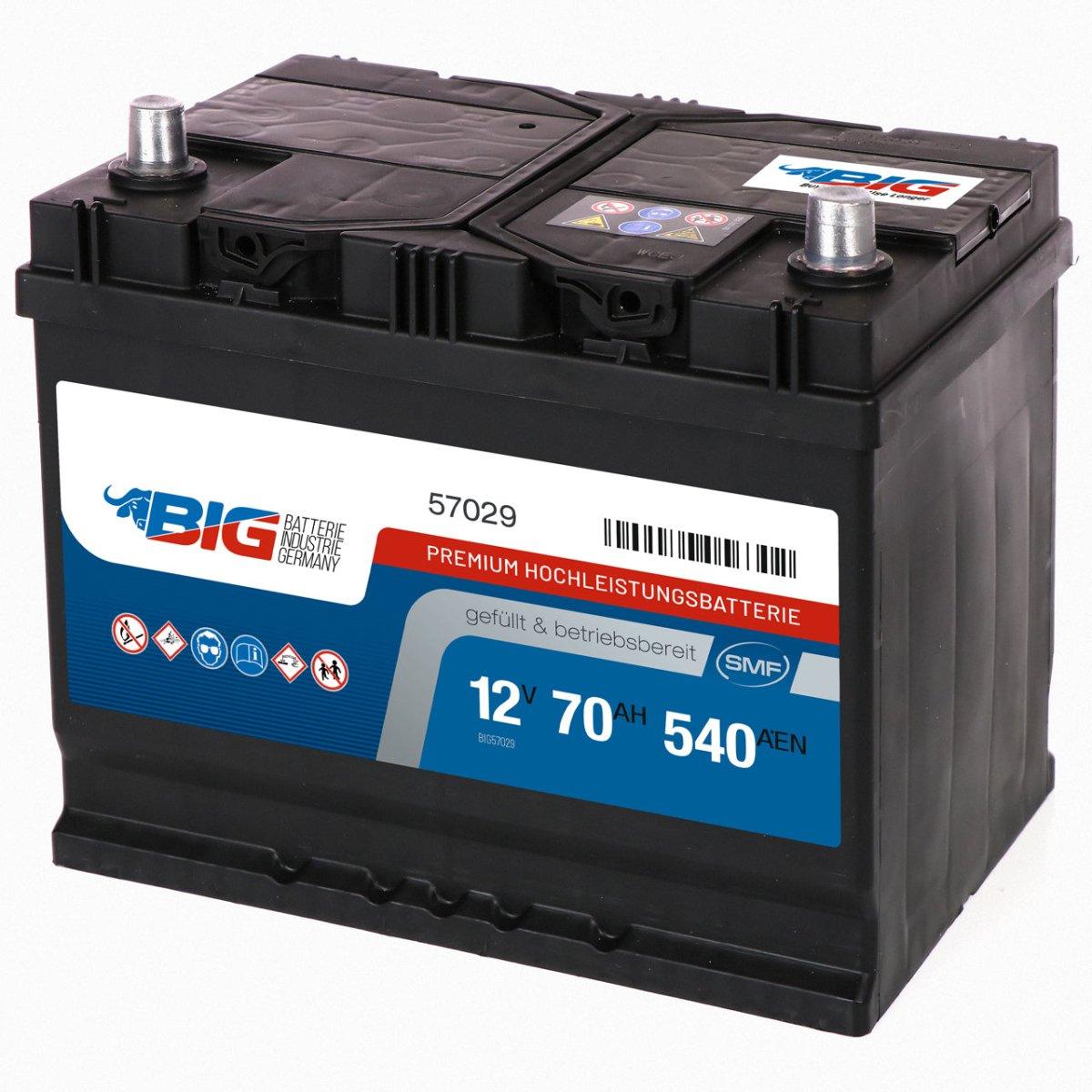 BIG Premium 57029 12V 70Ah 540A/EN Autobatterie