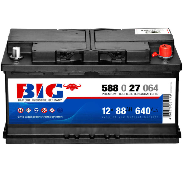 BIG Premium 58827 12V 88Ah 640A/EN Autobatterie