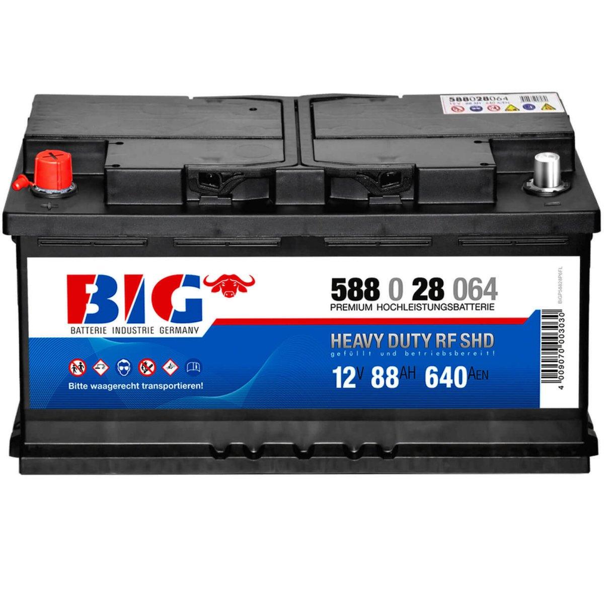 BIG Premium 58828 12V 88Ah 640A/EN Autobatterie