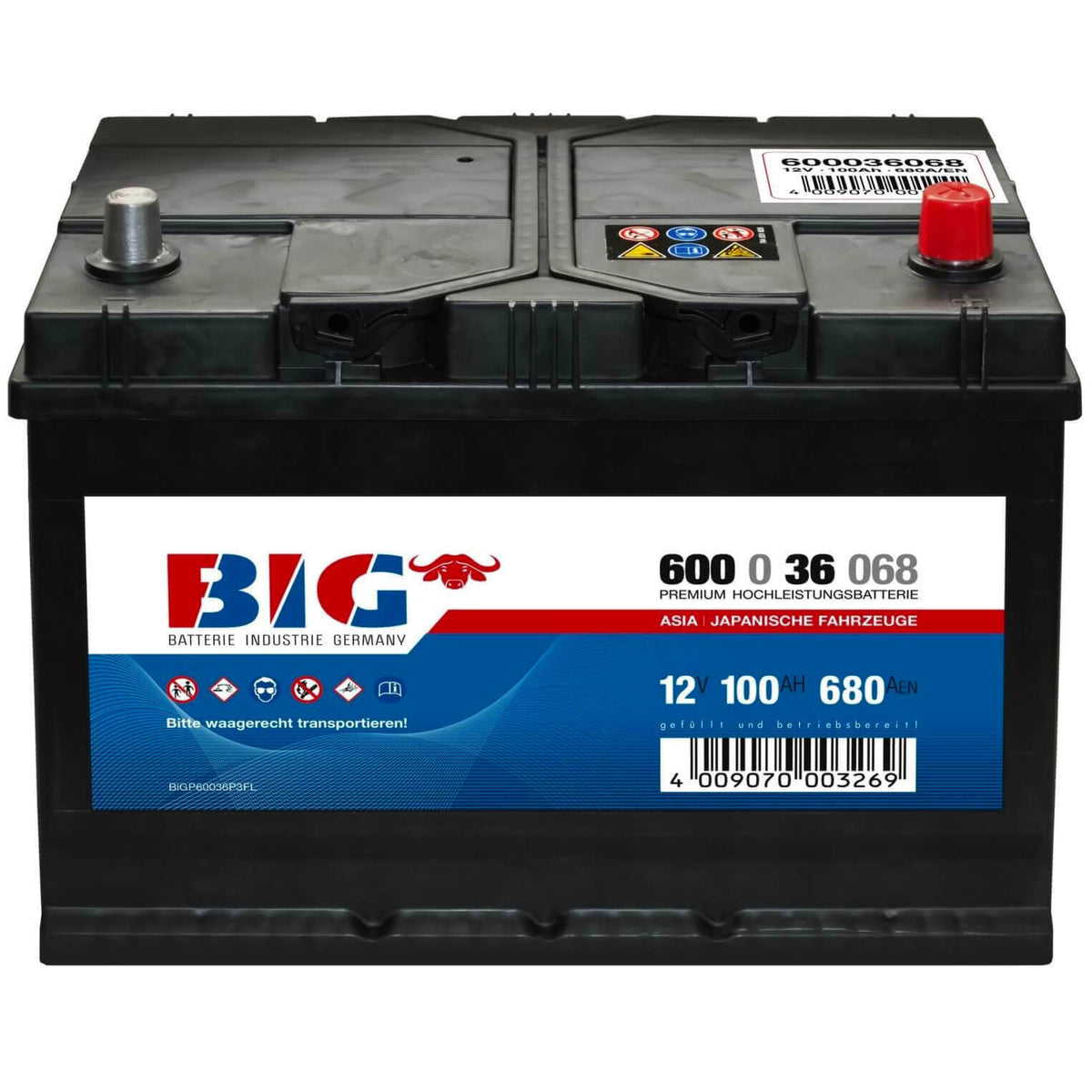 Autobatterie 100Ah 12V 830A/EN ATLANT TOP ANGEBOT SOFORT & NEU 100