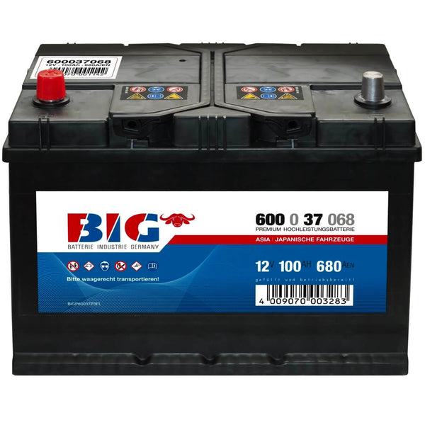 BIG Premium 60037 12V 100Ah 680A/EN Autobatterie