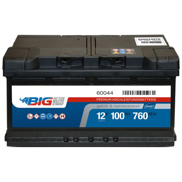 BIG Premium 60044 12V 100Ah 760A/EN Autobatterie