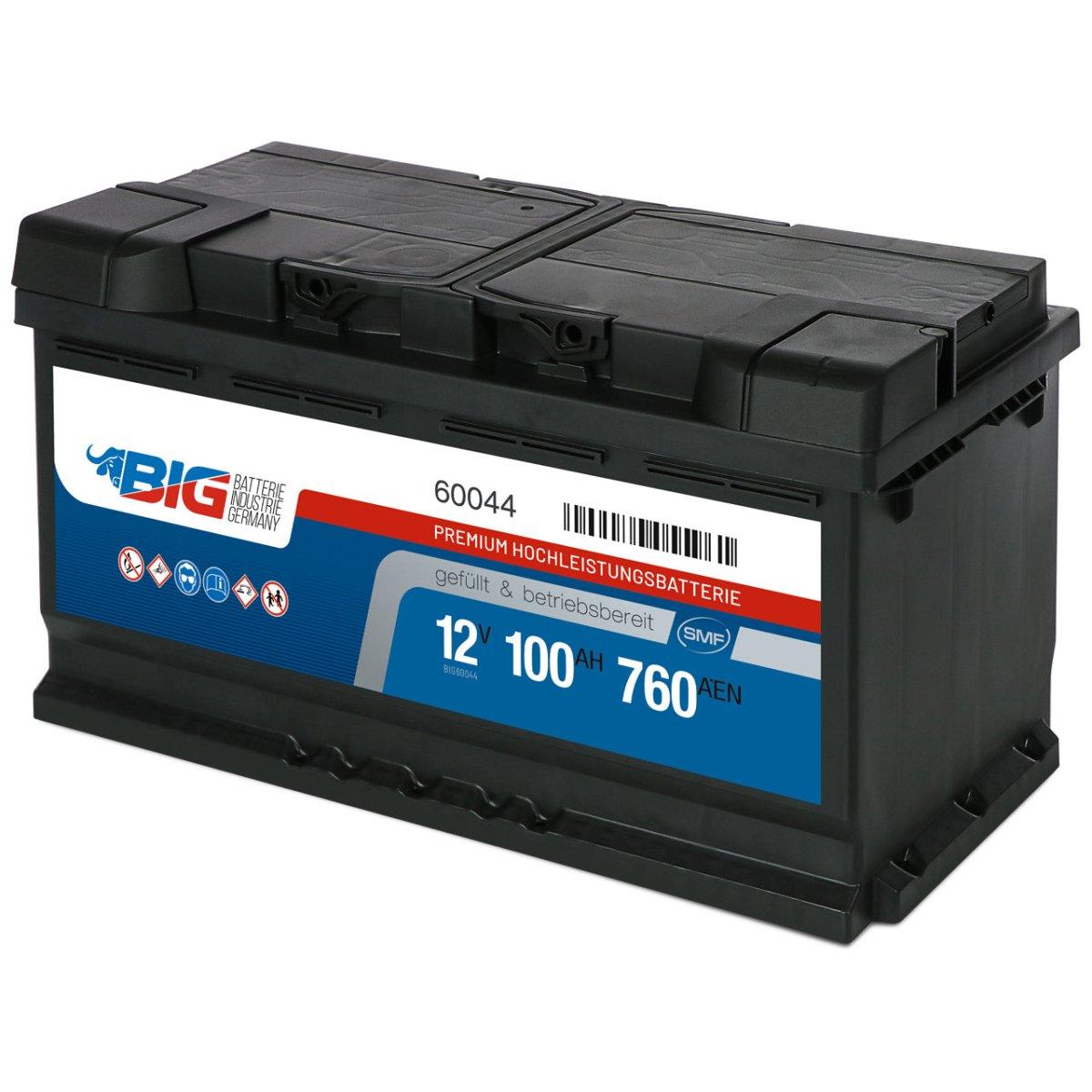 BIG Premium 60044 12V 100Ah 760A/EN Autobatterie