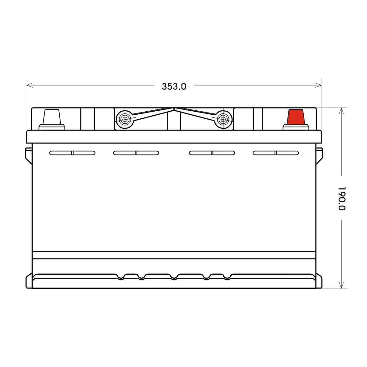 BIG Premium 60044 12V 100Ah 760A/EN Autobatterie