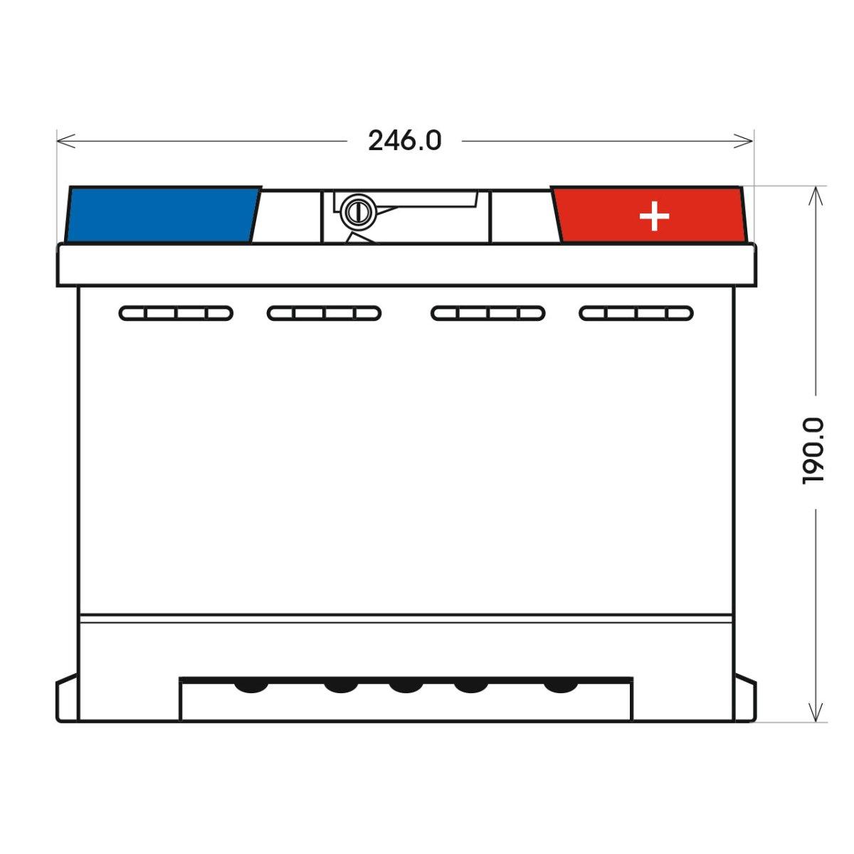 BIG +30% 12V 65Ah 600A/EN Autobatterie