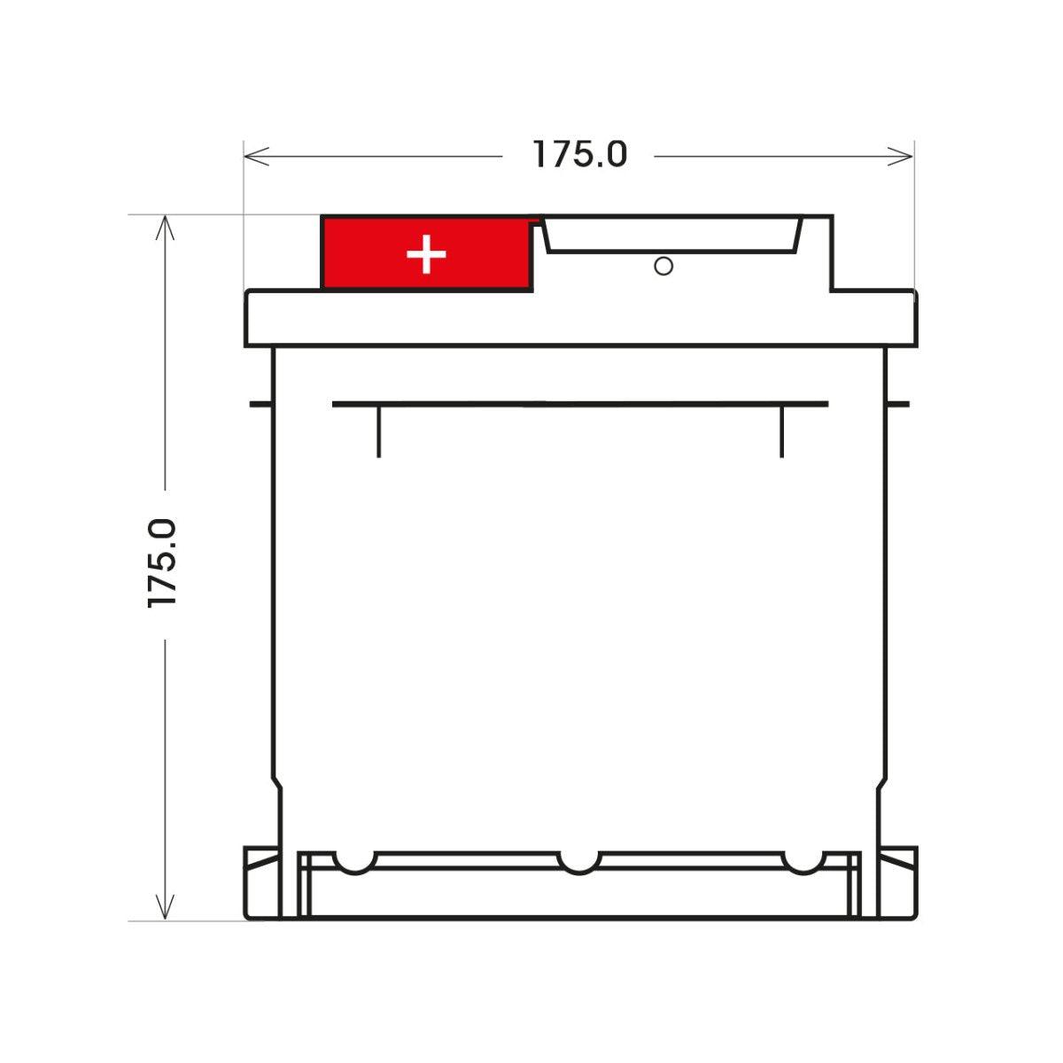 BIG +30% T-Modell 12V 65Ah 600A/EN Autobatterie