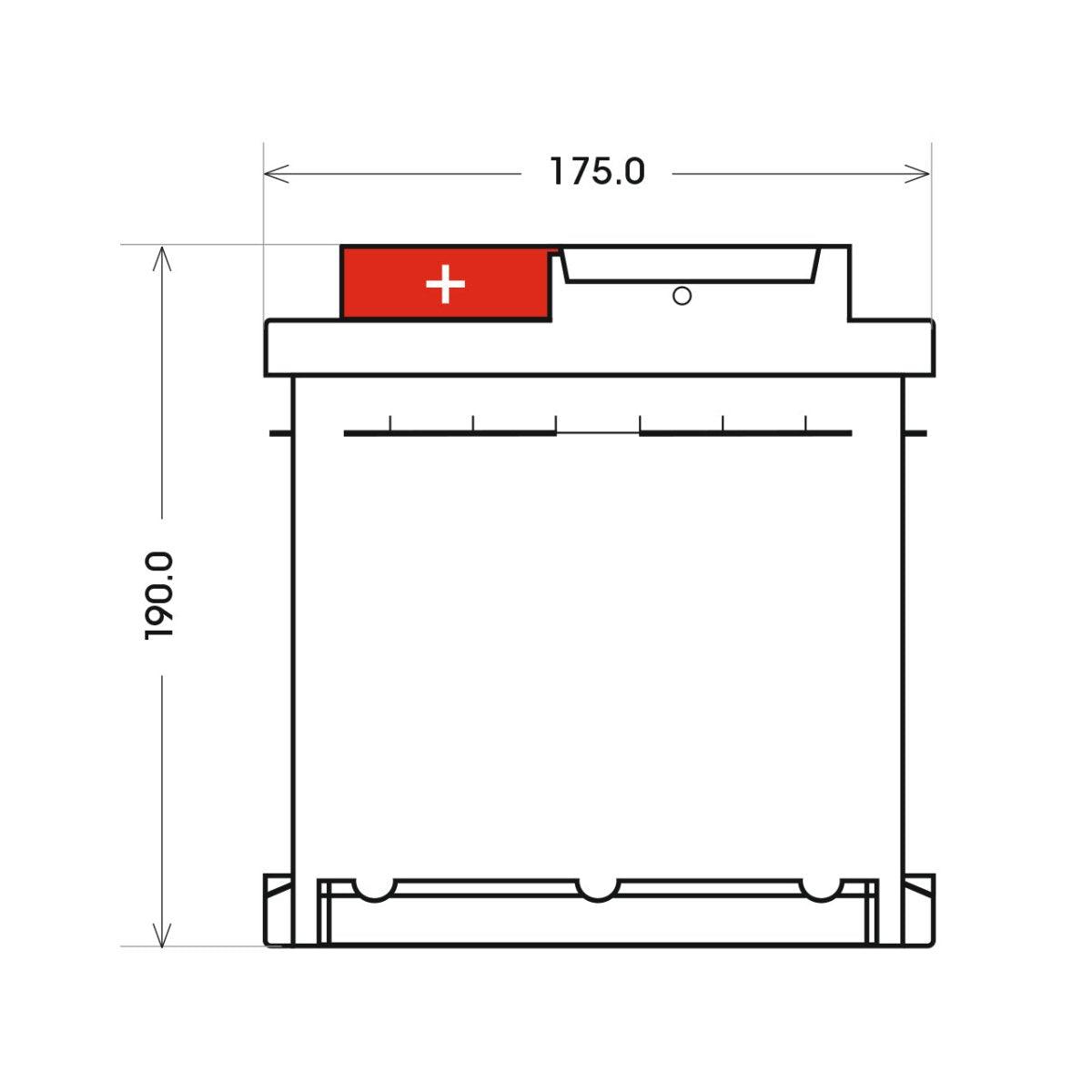 BIG +30% 12V 75Ah 700A/EN Autobatterie