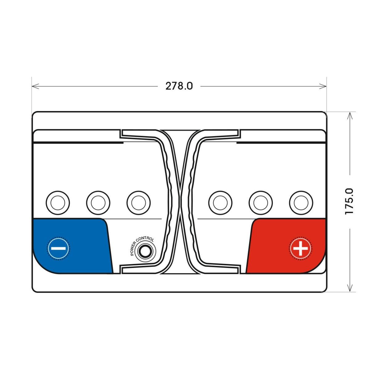 BIG +30% 12V 75Ah 700A/EN Autobatterie