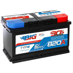 BIG +30% 12V 85Ah 820A/EN Autobatterie