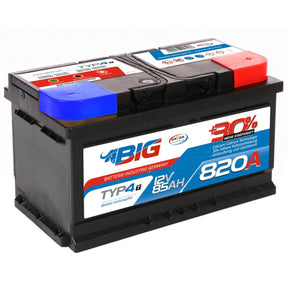 BIG +30% T-Modell 12V 85Ah 820A/EN Autobatterie