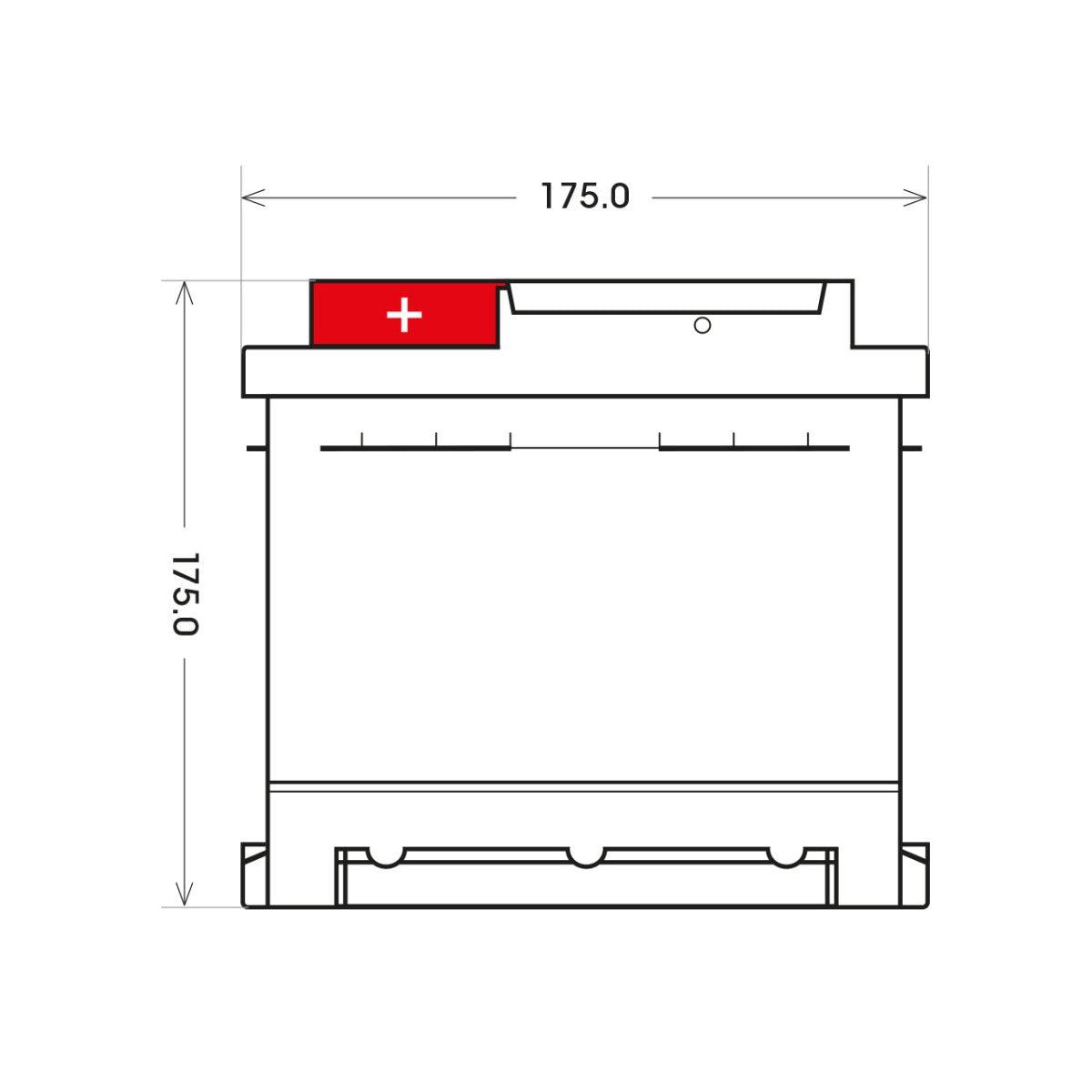 BIG +30% T-Modell 12V 85Ah 820A/EN Autobatterie