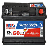 BIG Start-Stop AGM 12V 60Ah 700A/EN Autobatterie