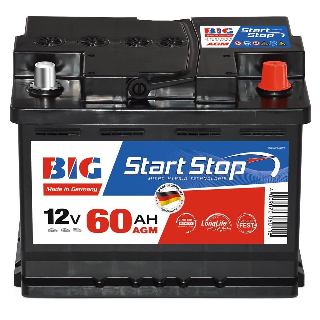 AGM Autobatterie 12V 60Ah 640A Start-Stop-Technologie Originalteile A-Ware, Starterbatterien, Batterien