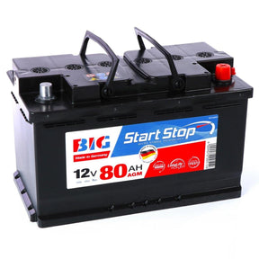 BIG Start-Stop AGM 12V 80Ah 850A/EN Autobatterie