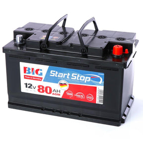 BIG Start-Stop AGM 12V 80Ah 850A/EN Autobatterie