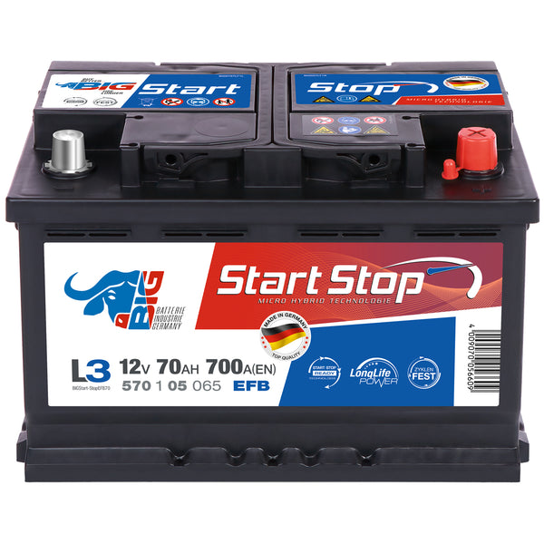 Batterie Dynalite EFB 70, Batterie PKW, Batterien