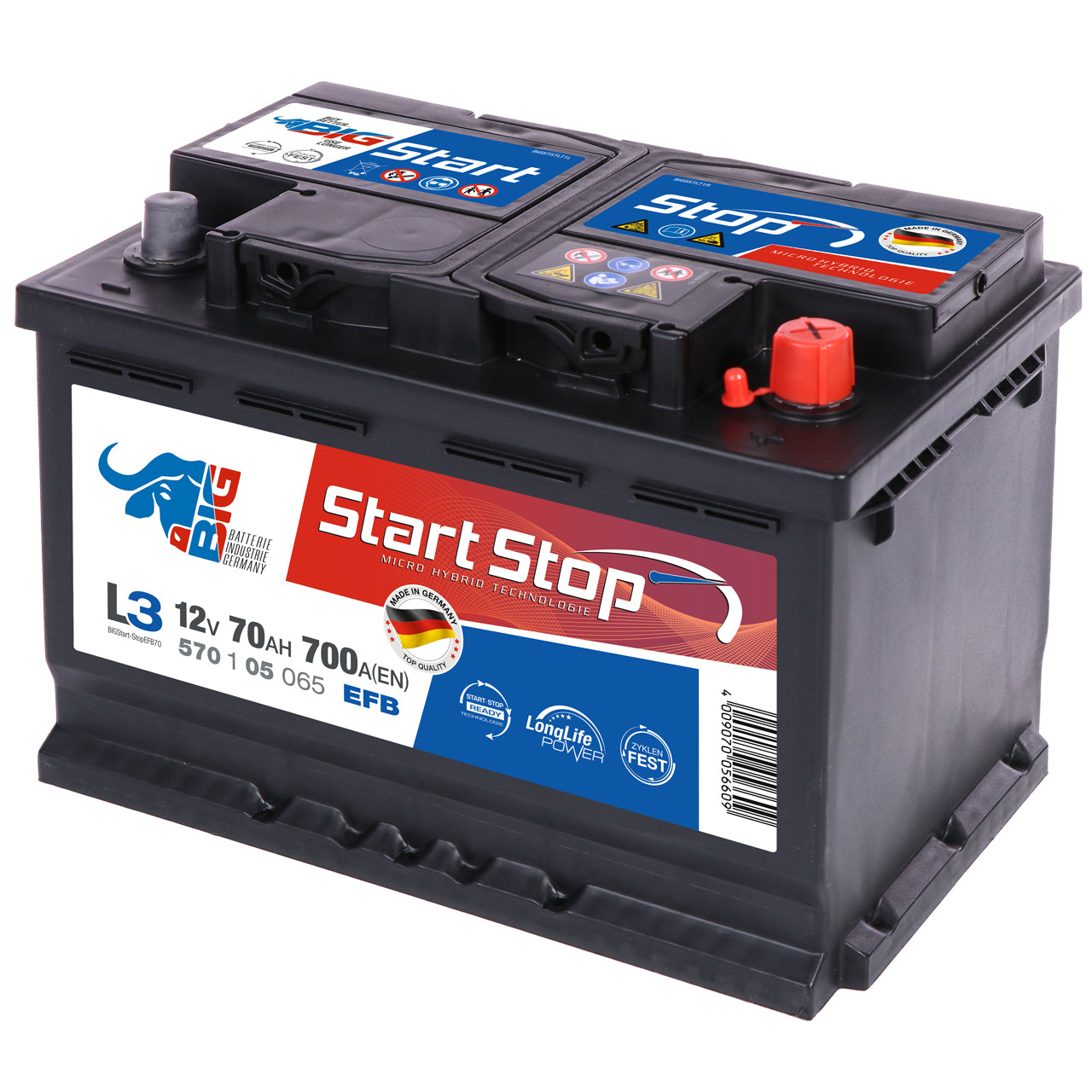 Batterie de voiture DYVINITY EFB Start & Stop 12V70AH