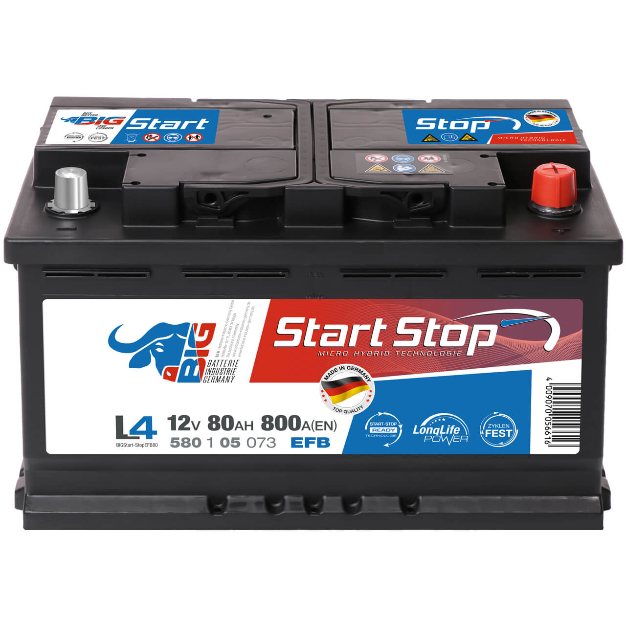 BIG Start-Stop EFB 12V 80Ah 800A/EN Autobatterie