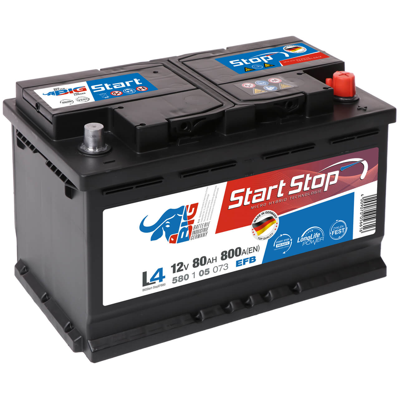 BIG Start-Stop EFB 12V 80Ah 800A/EN Autobatterie