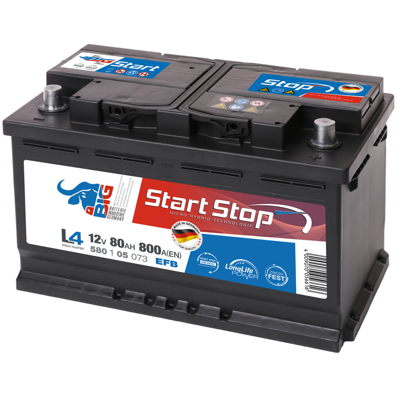 BIG Start-Stop EFB 12V 80Ah 800A/EN Autobatterie