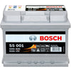 Autobatterie BOSCH S5001 12V 52Ah Front